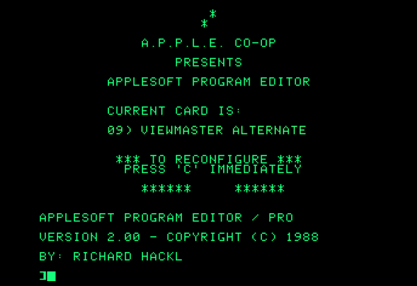 Applesoft Program Editor – New Manual – Call-A.P.P.L.E.