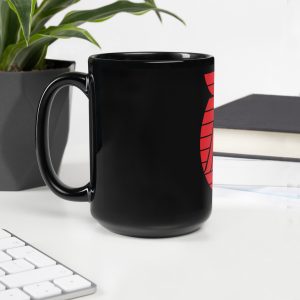 IAC Black Glossy Mug