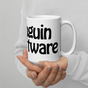 Penguin Software White glossy mug