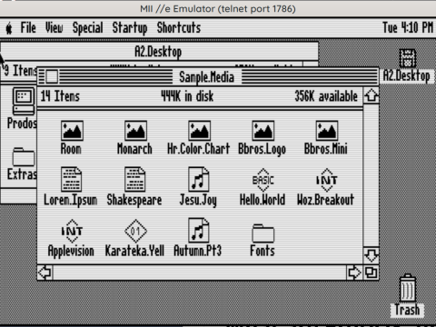 MII Apple IIe Emulator for Linux Released