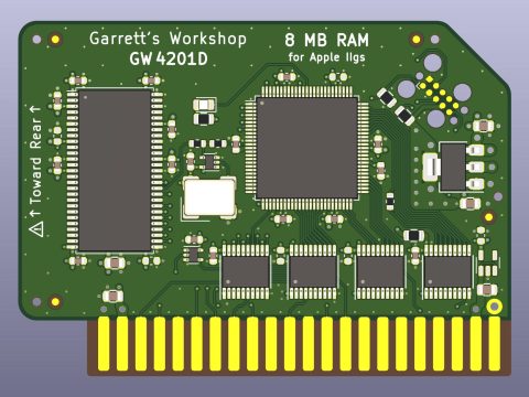 RAM2GS 8 MB IIgs RAM back in stock! RAM2E 8 MB RAM for IIe coming soon!