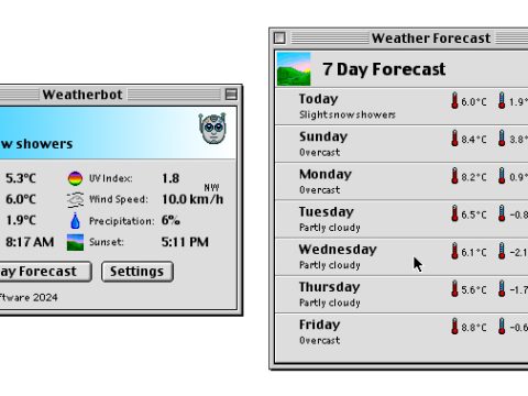 Weatherbot – Bringing the Weather back to Retro Macs