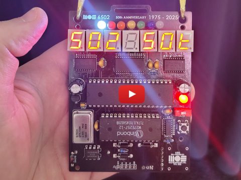 The MOS 6502 – 50th Anniversary Computer Badge