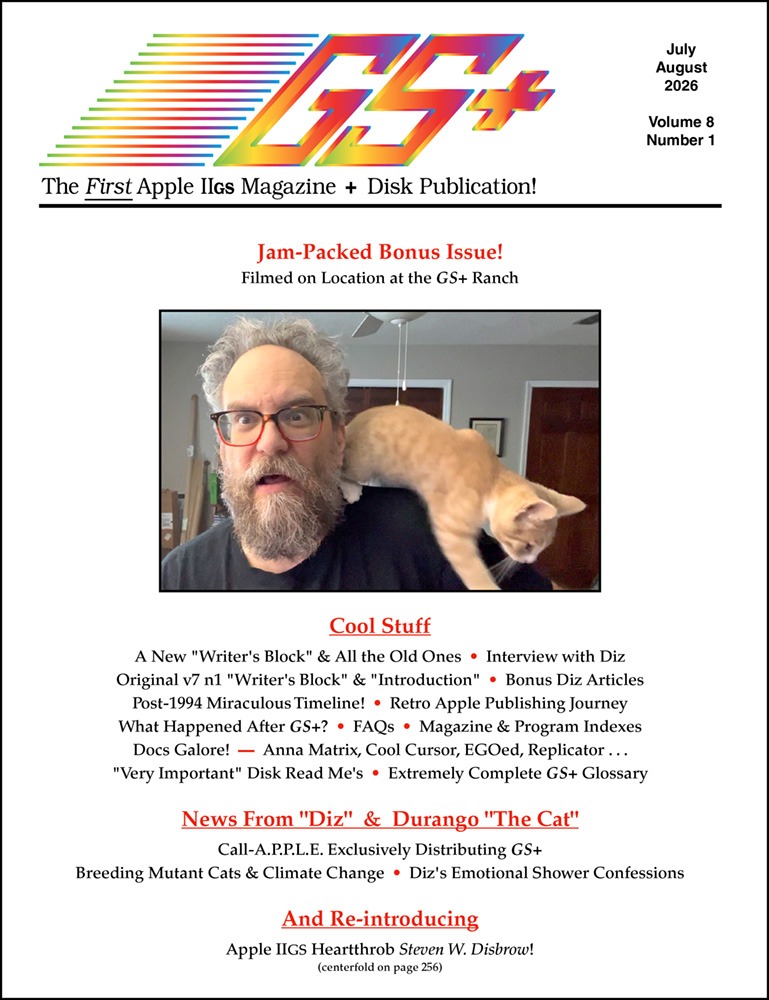 GS+ Magazine v8 n1: The First Apple IIGS Magazine + Disk Publication