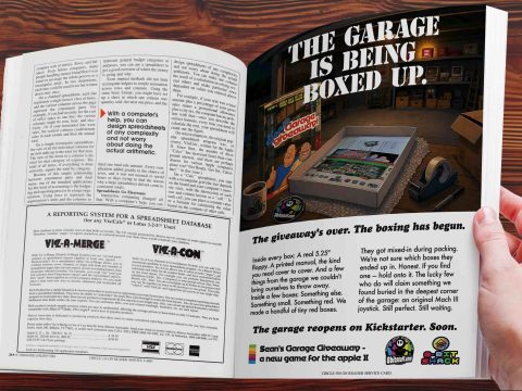 EVERYTHING MUST GO – Apple II Game The Garage is Being Boxed Up